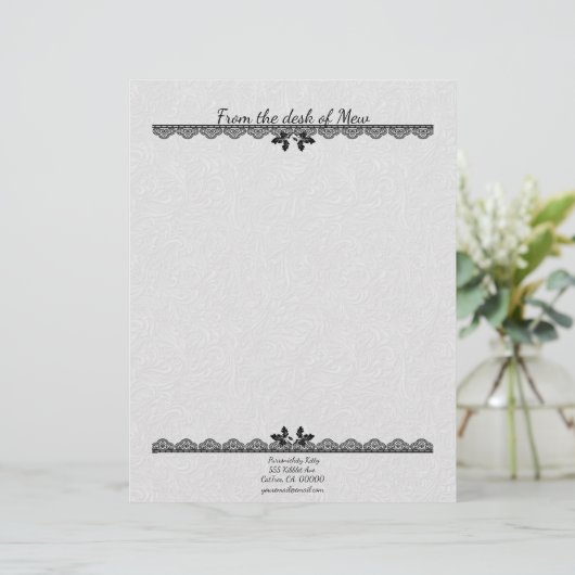 Cosmic Cat Acorn Briefhoofd (Staand voorkant)