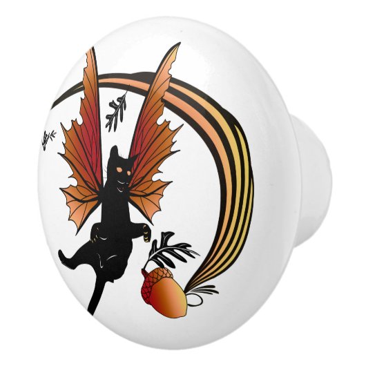 Cosmic Cat Acorn Keramische Knop (Rechts)