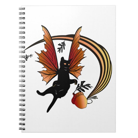 Cosmic Cat Acorn Notitieboek (Voorkant)