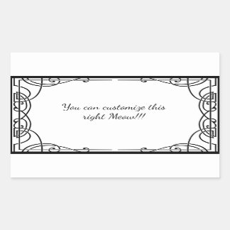 Cosmic Cat Acorn Rechthoekige Sticker