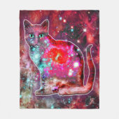 Cosmic Cat Alpha Fleece Deken (Voorkant)