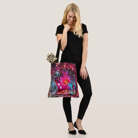 Cosmic Cat Alpha Tote Bag (Op model)
