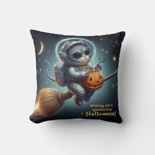 Cosmic Cat Astronaut: magie en ruimteavontuur Kussen