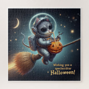 Cosmic Cat Astronaut: magie en ruimteavontuur Legpuzzel