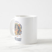 Cosmic Cat Astronaut Space Explorer Wanderlust Koffiemok (Voorkant links)