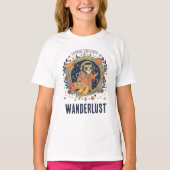 Cosmic Cat Astronaut Space Explorer Wanderlust T-shirt (Voorkant)