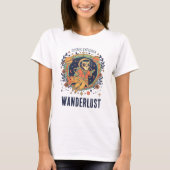 Cosmic Cat Astronaut Space Explorer Wanderlust T-shirt (Voorkant)