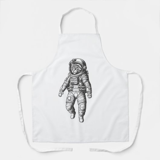 Cosmic Cat Astronaut Tee Schort (Voorkant)
