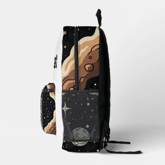 Cosmic Cat Bedrukte Rugzak (Rechts)