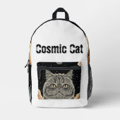 Cosmic Cat Bedrukte Rugzak (Voorkant)