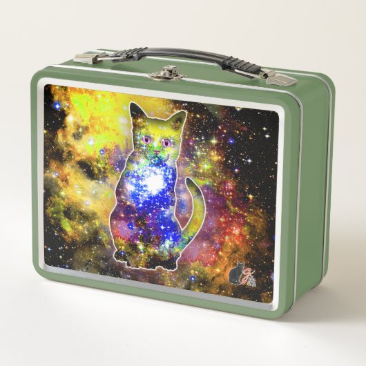 Cosmic Cat Beta Metal Lunchbox (Voorkant)