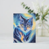 Cosmic Cat Briefkaart (Staand voorkant)