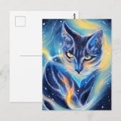 Cosmic Cat Briefkaart (Voorkant / Achterkant)