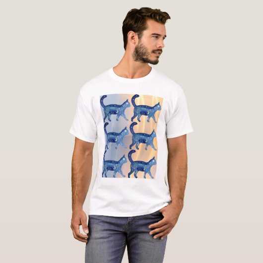 Cosmic Cat Constellation Tee T-shirt (Voorkant volledig)