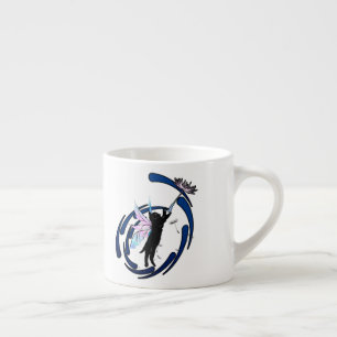 Cosmic Cat Dandelion Espresso Kop