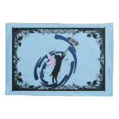 Cosmic Cat Dandelion Kussensloop (Achterkant-Links)