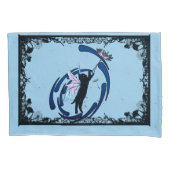 Cosmic Cat Dandelion Kussensloop (Voorkant-Links)