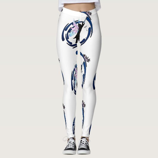 Cosmic Cat Dandelion Leggings (Voorkant)