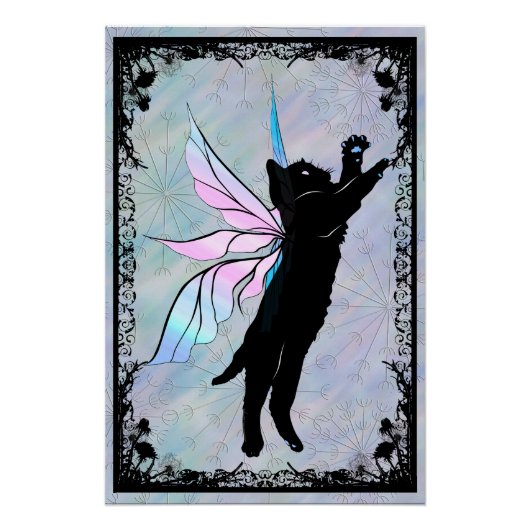 Cosmic Cat Dandelion Perfect Poster (Voorkant)