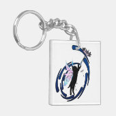 Cosmic Cat Dandelion Sleutelhanger (Voorkant Links)