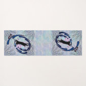 Cosmic Cat Dandelion Yogamat (Achterkant (horizontaal))