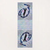 Cosmic Cat Dandelion Yogamat (Achterkant)