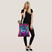 Cosmic Cat Delta Tote Bag (Op model)