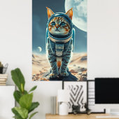 Cosmic Cat Dreams Poster (Thuiskantoor)