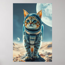 Cosmic Cat Dreams Poster
