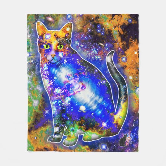 Cosmic Cat Epsilon Fleece Deken (Voorkant)