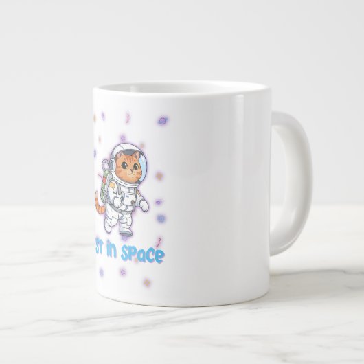 Cosmic Cat Explorer Grote Koffiekop (Voorkant rechts)