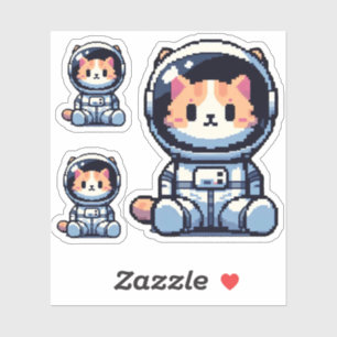 Cosmic Cat Explorer Sticker