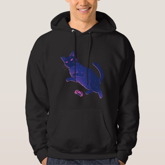 Cosmic Cat Gamer Hoodie (Voorkant)