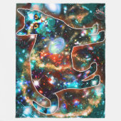 Cosmic Cat Gamma Fleece Deken (Voorkant)