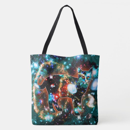 Cosmic Cat Gamma Tote Bag (Achterkant)