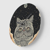 Cosmic Cat Grote Klok (Hoek)