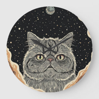Cosmic Cat Grote Klok