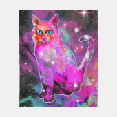 Cosmic Cat Iota Fleece Deken (Voorkant)