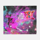 Cosmic Cat Iota Fleece Deken (Voorkant (Horizontaal))