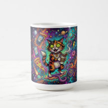 Cosmic Cat koffiemok – Galaxy Space Cat met