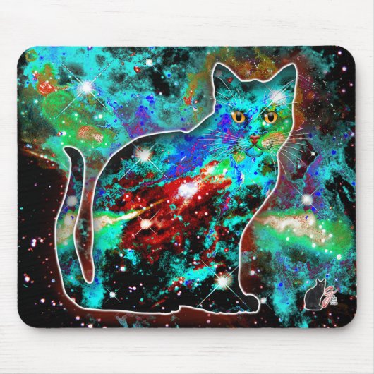 Cosmic Cat Lambda Muismat (Voorkant)