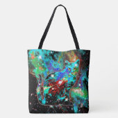 Cosmic Cat Lambda Tote Bag (Achterkant)
