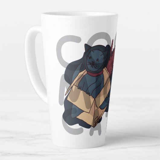 Cosmic Cat Latte Mok (Linkerhoek)