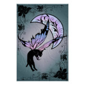 Cosmic Cat Moon Perfect Poster (Voorkant)