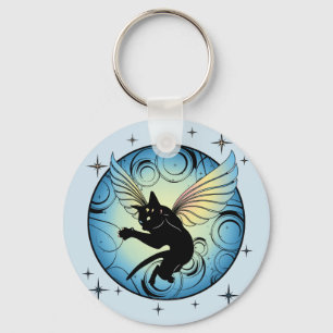 Cosmic Cat Moon Sleutelhanger