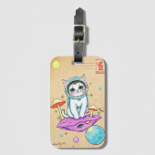 Cosmic Cat Odyssey-Bagagelabel Bagagelabel (Voorkant (verticaal))
