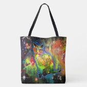 Cosmic Cat Omicron Tote Bag (Achterkant)