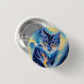 Cosmic Cat Ronde Button 3,2 Cm (Voorkant /achterkant)