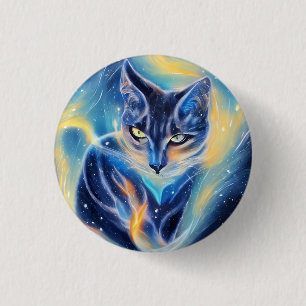 Cosmic Cat Ronde Button 3,2 Cm