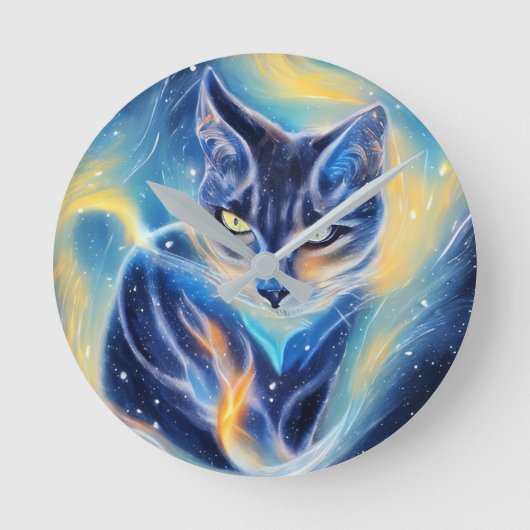 Cosmic Cat Ronde Klok (Voorkant)